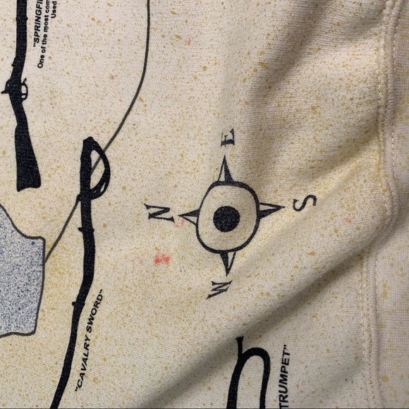 Vintage 90s art unlimited civil war all over print sweatshirt made in USA - Picture 9 of 9